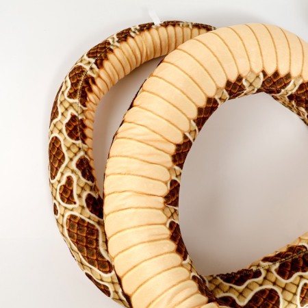 Soft toy "Snake", 300 cm, brown color-6