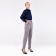 Women's pants Minaku: classic color gray, river 52