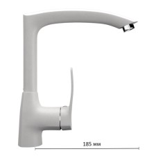 Kitchen mixer Ulgran U005-341, ultra-white color
