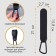 Carbine for bags for a stroller, for Velcro, eco -leather, black color