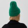 Women's hat minku with lapel, size 54-56, green color