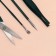 Manicure set, 12 items, in case, emerald color