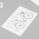 Plastic stencil "bicycle" 16x24 cm