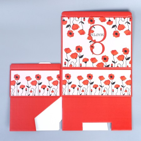 Box Gift team, packaging, "Happy Spring", 26 x 19 x 10 cm-7