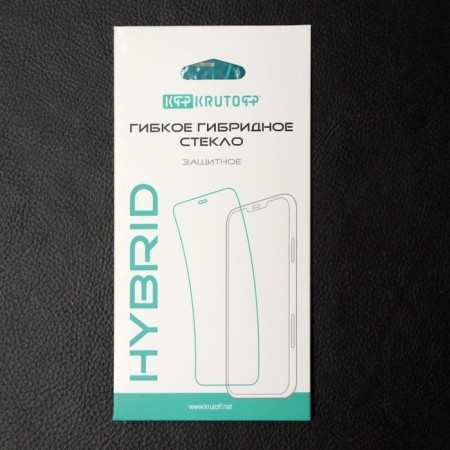 Krutoff protective glass, for itel a27, hybrid, flexible, full glue-2