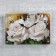 Carty clock is wall, series: flowers, "flowers", 25x35 cm