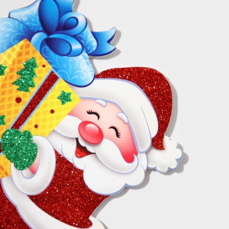 Decorative decoration (stand) "Santa Claus with a gift" 9x14.5 cm-4