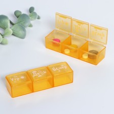 Tabert’s man “Morning, day, evening”, 3 sections, orange, 7.3 x 1.5 cm.