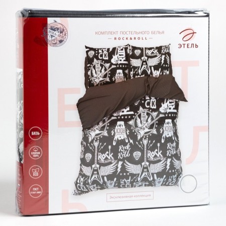 Rock & Roll bedding Ethel, 143 × 215 cm (2 pcs.), 220 × 240 cm, 70 × 70 cm (2 pcs.), Cotton 100 %, calico-6
