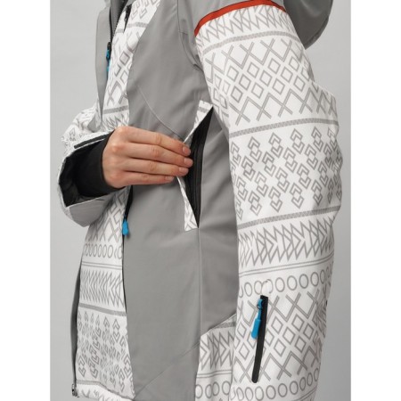 Ski suit female, size 42, white color-3