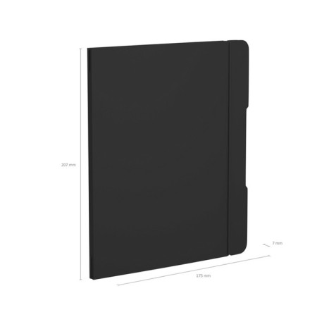 Notebook A5+, 48 sheets in the Erichkrause "Folderbook", a replaceable plastic cover, an offset unit, black-6