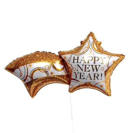 Foil ball 32 "Star with tail"-1