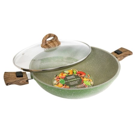 Steak of Wok Panairo Oliverstone Max, removable handles Soft-Touch, with a lid, d = 28 cm-3