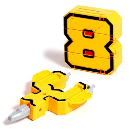The set of robots "Robo numbers", transforms, gather in 1 robot-9