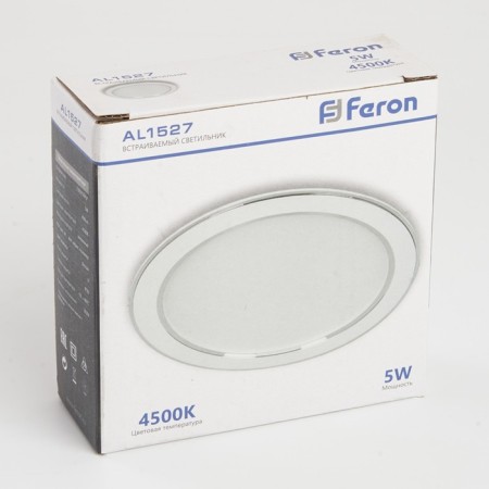 The LED LED lamp Feron AL1527, IP20, 5 W, 95x95x30 mm, white color-7
