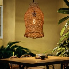 Ceiling Lamp from the rattan 