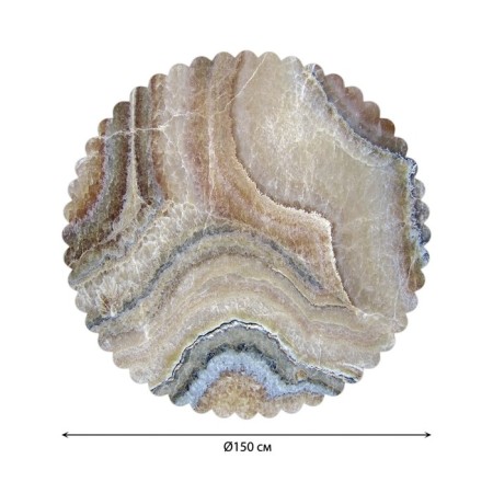 Tablecloth on the table "Stone Onyx", round, Saten, d = 150 cm-1