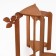 Standing Column for Flower Flower Flores 49x54x40 cm, walnut
