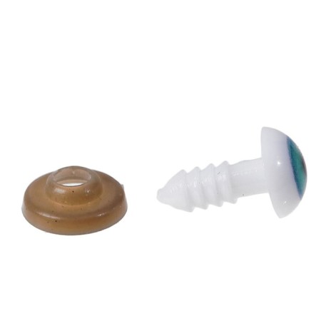 Screw eyes with plugs, set 10 pcs, size 1 pc: 1 cm-1