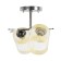 Svetogor chandelier "Sun" 2x60W e27 black chrome