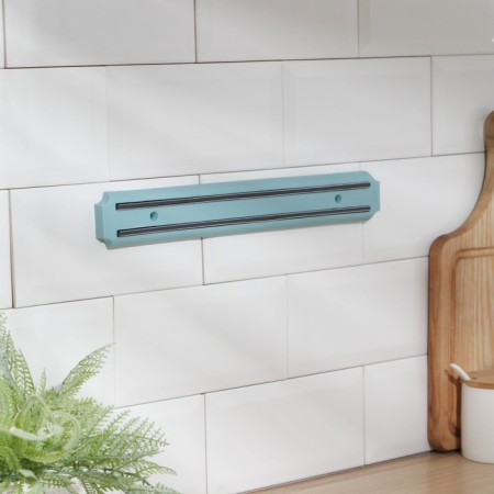 Holder for knives magnetic shade "Color line", 33 cm, blue color-1