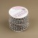 Beads on threads, round, 7.5 mm, 10 ± 1 m, silver color