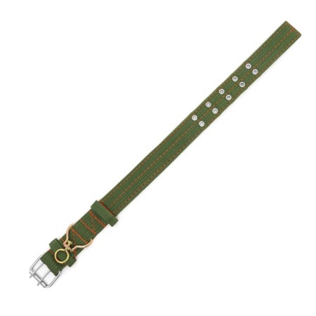 Four-layer collar with a swivel, 65 x 4 cm, Osh 54-60 cm, polyester, green-4