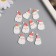 Decor for creativity Tree "Grandfather Frost" set 10 pcs 2.8x1.9 cm