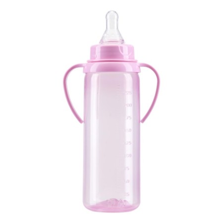 A bottle for feeding with handles, color, 250 ml, from 6 months, mix-9