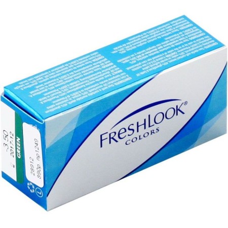Color contact lenses Freshlook Colors Blue, -7/8.6 in a set 2pcs