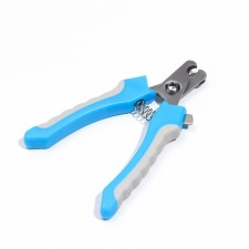 Small side claws with non -slip handles, a hole of 9 mm, blue with gray
