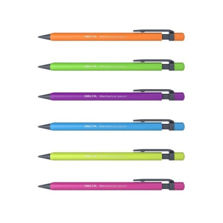 Mechanical pencil Erichkrause "Delta", NV, Grifel D = 0.5 mm, three -sided, in the box, mix-6