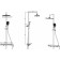Savol SK-H345H shower system, tropical shower, shower, shelf, brass, black