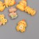 Decor for creativity plastic "Chickens" Assorted set 7 pcs 2x2x1 cm