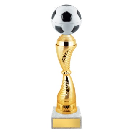 Thematic Cup "Football", the base of marble, h = 31.5 cm, color gold