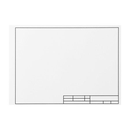 A4 drawing folder, 10 sheets with a horizontal frame, 180 g/m²-4