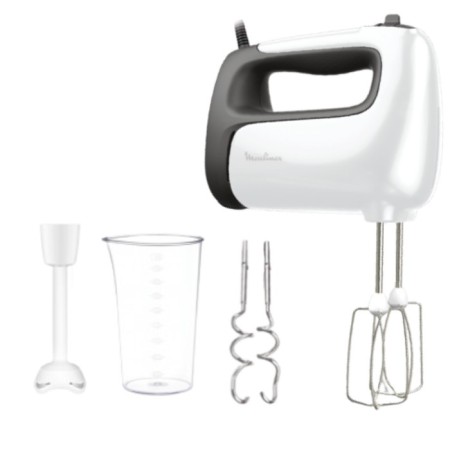 Muxer Moulinex HM461110, manual, 500 watts, 5 speeds, 5 nozzles, white