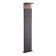 Street lamp Mantra Ruka, Led, 980lm, 3000k, 220x125x1000 mm, dark gray color