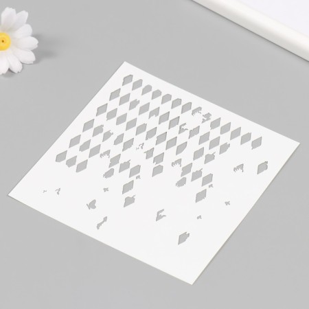 Plastic stencil "Texture" 15x15 cm-1
