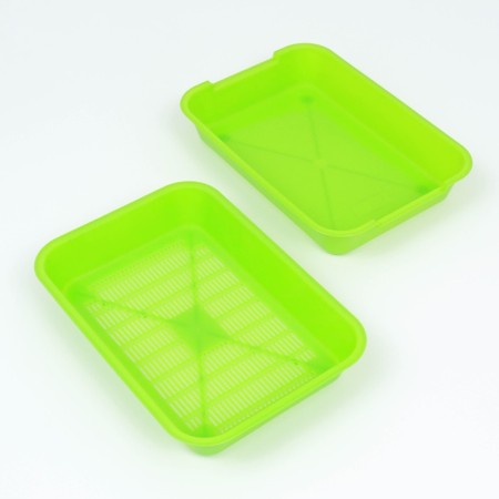 Medium toilet with a mesh of 36 x 26 x 6.5 cm, green-1