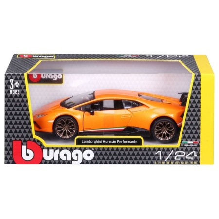 BBURAGO Lamborghini Huracan Performante, Die-Cast, 1:24, Orange color-11