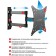 ARM Media Mars-4 TV, up to 20 kg, 20-43 ", wall-mounted, turn and slope, black