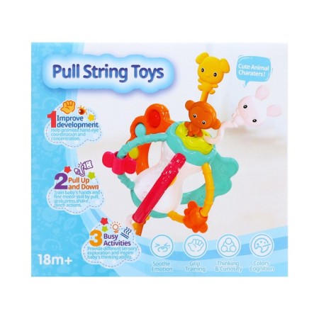 Developing toy "Funny animals", with tactile rubber bands-13
