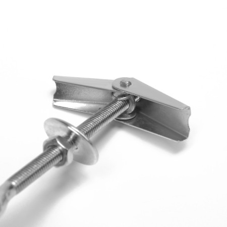 Anchor "Tundra", ceiling, folding, spring, with a hook, white zinc, m6-5