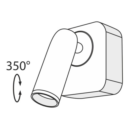 Bra Technical C039WL-L3B3K, LED, 3W, 8.5x6.3x6.5 cm, 200lm, black color-6