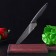 Kitchen knife Samura Golf Stonewash, universal, blade 15.8 cm, black hilt