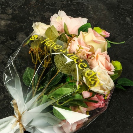 Package Flower cone, white, 36x20x45cm ± 1cm-2