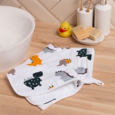 Children's “Dino” towel 50*90 cm, 100% HL, muslin 105 g/m2, maver 300g/m2