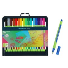 A set of capillary pens 16 colors, 0.4 mm, Schneider 
