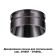 Decorative ring Konsta, black chrome color